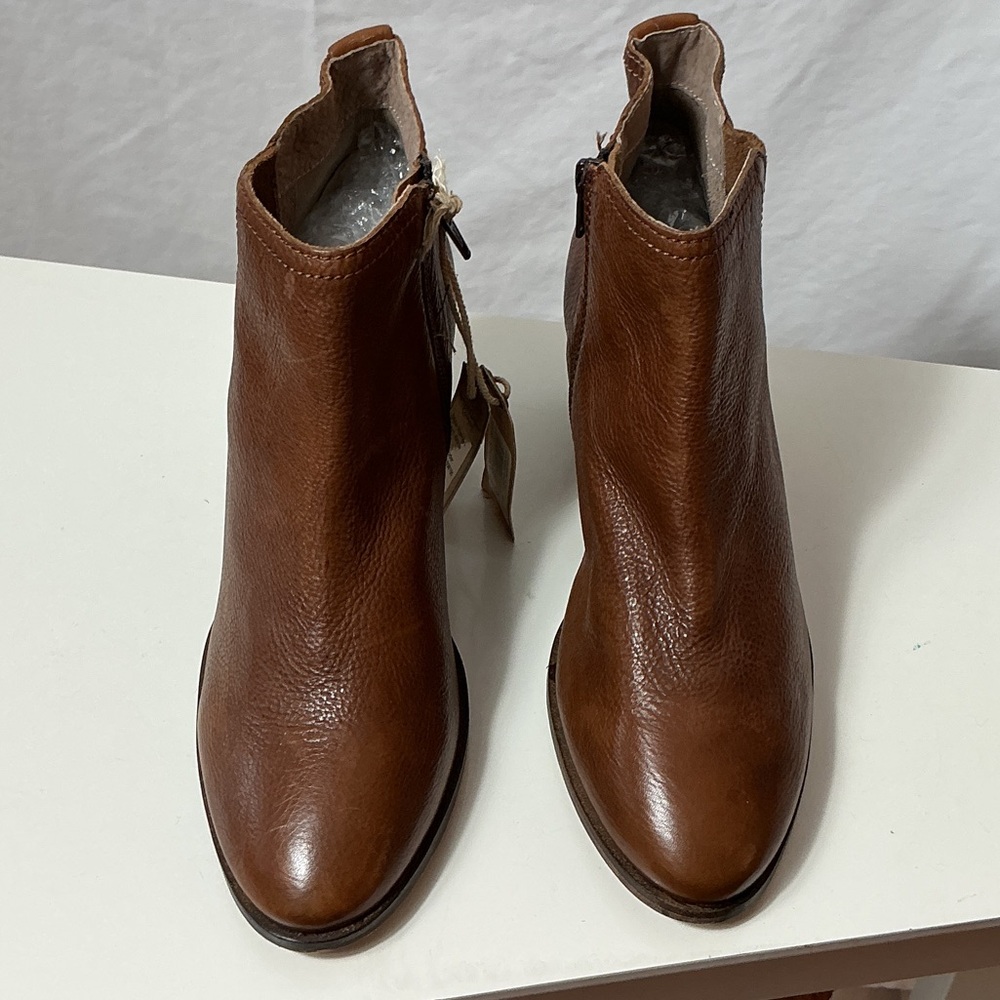 Fat Face Brown Leather Ankle Boots